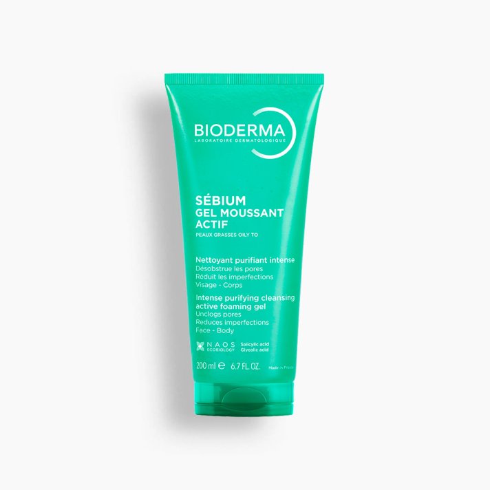 Bioderma Sébium Gel Moussant Actif limpieza profunda para piel mixta a grasa